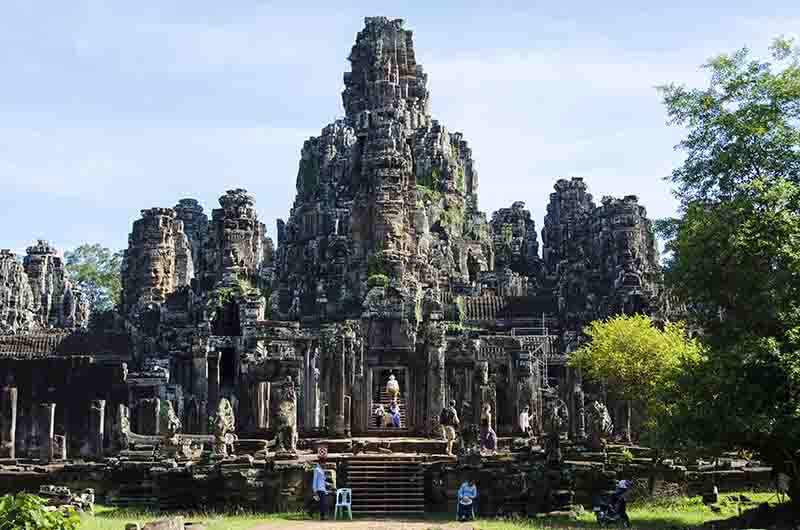52 - Camboya - Angkor - ciudad de Angkor Thom - templo de Bayon